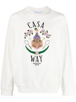 Casablanca sweat à motif Casa Way brodé - thumbnail