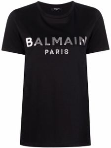 Balmain t-shirt à logo imprimé - Noir