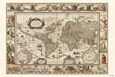 Poster Ancient World Map 91,5x61cm