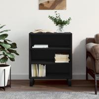 Dressoir 57x35x70 cm bewerkt hout zwart
