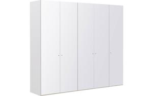 Goossens Kledingkast Easy Storage Ddk, Kledingkast 253 cm breed, 220 cm hoog, 5x glas draaideur