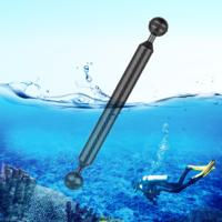 PULUZ 9 inch 22 8 cm lengte 20 8 mm diameter dubbele ballen koolstofvezel drijvende arm bal diameter: 25mm (zwart)