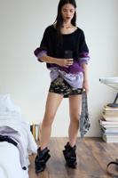 Trui met verloop breiwerk - RED - S