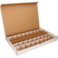 Sorteerdoos - 15 vakjes - transparant - kunststof - 54 x 32 cm