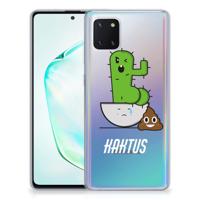 Samsung Galaxy Note 10 Lite Telefoonhoesje met Naam Cactus Poo