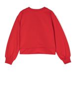 Moschino Kids sweat en coton à logo imprimé - Rouge