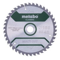 Metabo Accessoires Cirkelzaagblad | Multi Cut Classic | 165x20mm | Z42 FZ/TZ 5°/B - 628661000