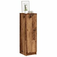 Schoenenkast 29,5x35x100,5 cm bewerkt hout oud houtkleurig - thumbnail