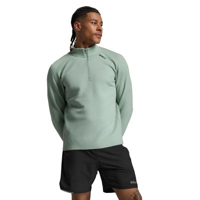 2XU Ignition Hyper-Haptic 1/4 Zip Eucalyptus/Black Reflective Heren S 2XU Ignition Hyper-Haptic 1/4 Zip Eucalyptus/Black Reflective Heren S