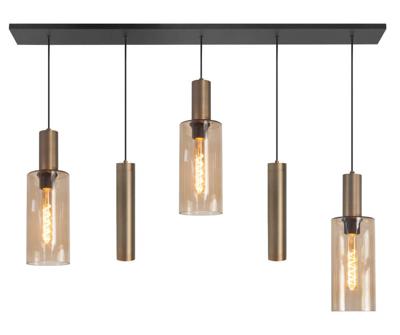 Highlight HanglampPerugia brons - 3x E27 - 2x GU10 - H5700.32