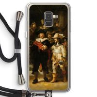 De Nachtwacht: Samsung Galaxy A8 (2018) Transparant Hoesje met koord De Nachtwacht: Samsung Galaxy A8 (2018) Transparant Hoesje met koord
