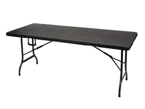 Perel FP180W tuintafel Zwart Rechthoekige vorm