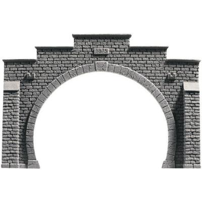 NOCH 58042 PROFI plus H0 Tunnelportaal 2-sporig Hardschuim model, Ongeverfd