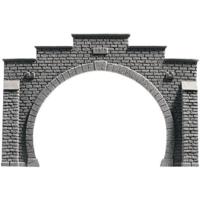 NOCH 58042 PROFI plus H0 Tunnelportaal 2-sporig Hardschuim model, Ongeverfd