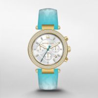 Horlogeband Michael Kors MK7227 Leder Blauw