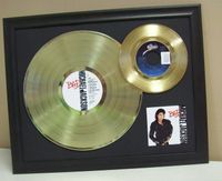 Gouden plaat LP/ Single Micheal Jackson Bad