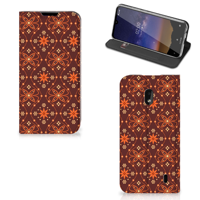 Nokia 2.2 | Hoesje met Magneet | Batik Brown