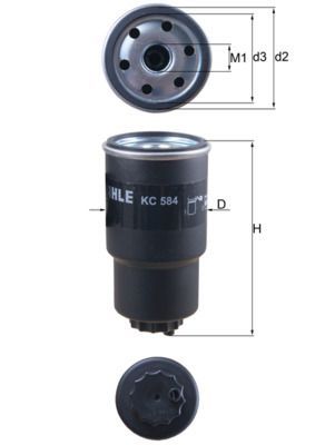 Brandstoffilter KC584