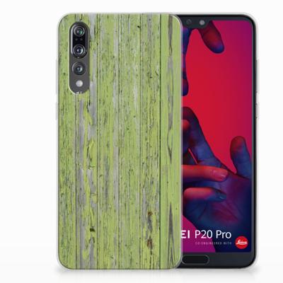 Huawei P20 Pro | Bumper Hoesje | Green Wood