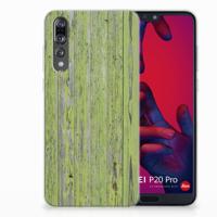 Huawei P20 Pro | Bumper Hoesje | Green Wood