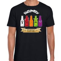 Halloween verkleed t-shirt heren - bier monster - zwart - themafeest outfit
