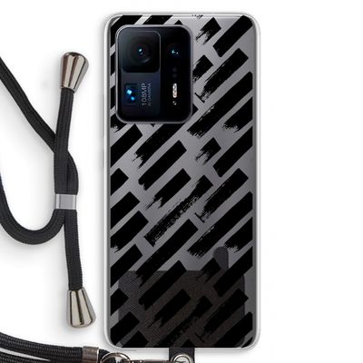 Zwarte vegen: Xiaomi Mi Mix 4 Transparant Hoesje met koord