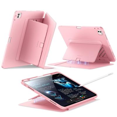 iPad Pro 13" (2024) Flip Magnetic Case with Pencil Holder - Pink iPad Pro 13" (2024) Flip Magnetic Case with Pencil Holder - Pink