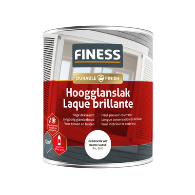 Finess hoogglanslak gebroken wit nr. 14205 (a 750ml) Finess hoogglanslak gebroken wit nr. 14205 (a 750ml)
