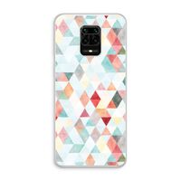 Gekleurde driehoekjes pastel: Xiaomi Redmi Note 10 Lite Transparant Hoesje