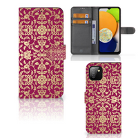 Wallet Case Samsung Galaxy A03 Barok Pink - thumbnail