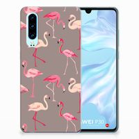 Huawei P30 TPU Hoesje Flamingo - thumbnail
