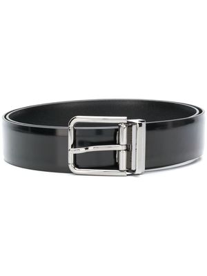 Dolce & Gabbana ceinture à boucle carrée - Noir
