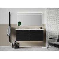 Instamat Elektrische handdoekradiator serie Arc 170 cm 34W soft zwart - soft zwart