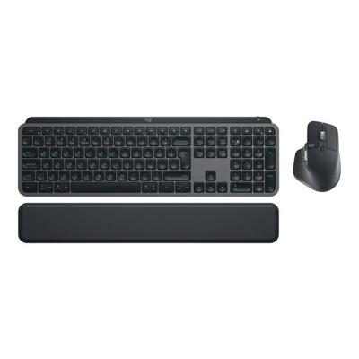 Draadloos toetsenbord - LOGITECH - MX Keys S Combo - Bluetooth - Achtergrondverlichting - Stille toetsen - Grafiet