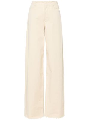 MM6 Maison Margiela pantalon ample à effet usé - Jaune