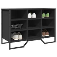 VidaXL Schoenenkast 90x38x61,5 cm bewerkt hout zwart