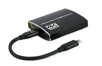 USB-C naar dubbele HDMI adapter, 4K 60Hz, zwart
