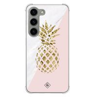 Samsung Galaxy S23 siliconen shockproof hoesje - Ananas