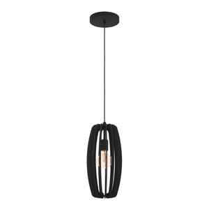 Eglo Zwarte hanglamp Bajazzara Ø 26cm 900504