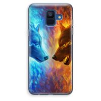 Fire & Ice: Samsung Galaxy A6 (2018) Transparant Hoesje