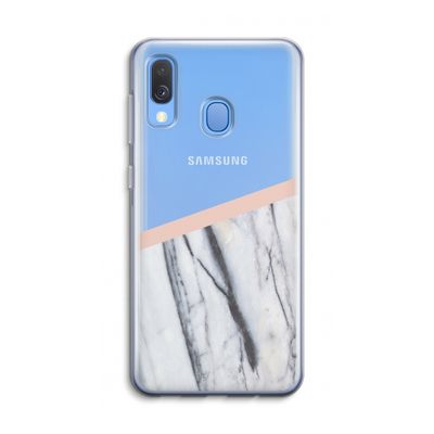 A touch of peach: Samsung Galaxy A40 Transparant Hoesje