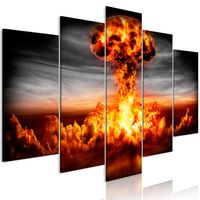 Schilderij - Explosie, 5luik - thumbnail