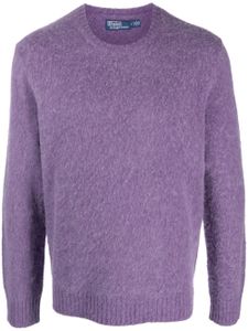 Polo Ralph Lauren pull en mohair mélangé à effet brossé - Violet