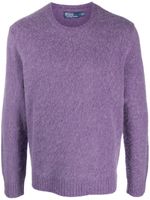 Polo Ralph Lauren pull en mohair mélangé à effet brossé - Violet - thumbnail