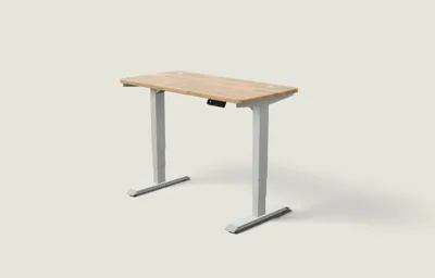 Desktronic HomePro bureau Grijs / Massief Eiken / 120x60 cm