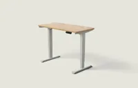 Desktronic HomePro bureau Grijs / Massief Eiken / 120x60 cm