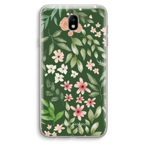 Botanical green sweet flower heaven: Samsung Galaxy J7 (2017) Transparant Hoesje