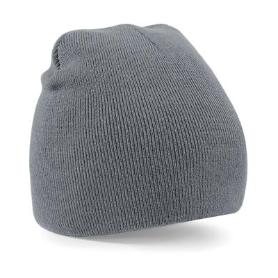 Beechfield Beanie Wintermuts - grijs - warme gebreide muts - volwassenen - 100% polyacryl