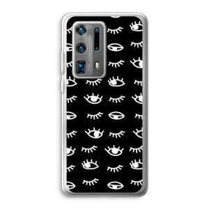 Eye pattern #3: Huawei P40 Pro Plus Transparant Hoesje
