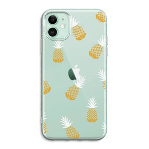 Ananasjes: iPhone 11 Transparant Hoesje